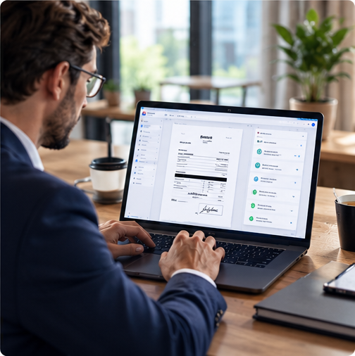 Checking a completed PDF document